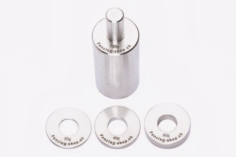 Einstellbares Gewicht für die Schwertkontrolle